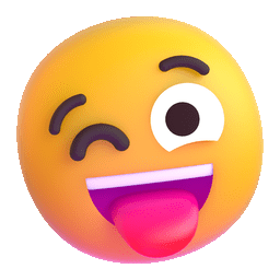 Winking emoji
